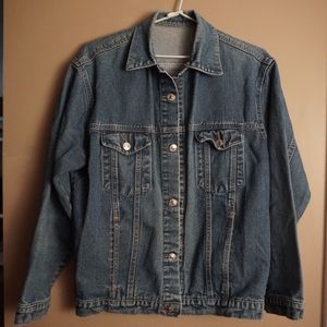 Faded denim jacket
